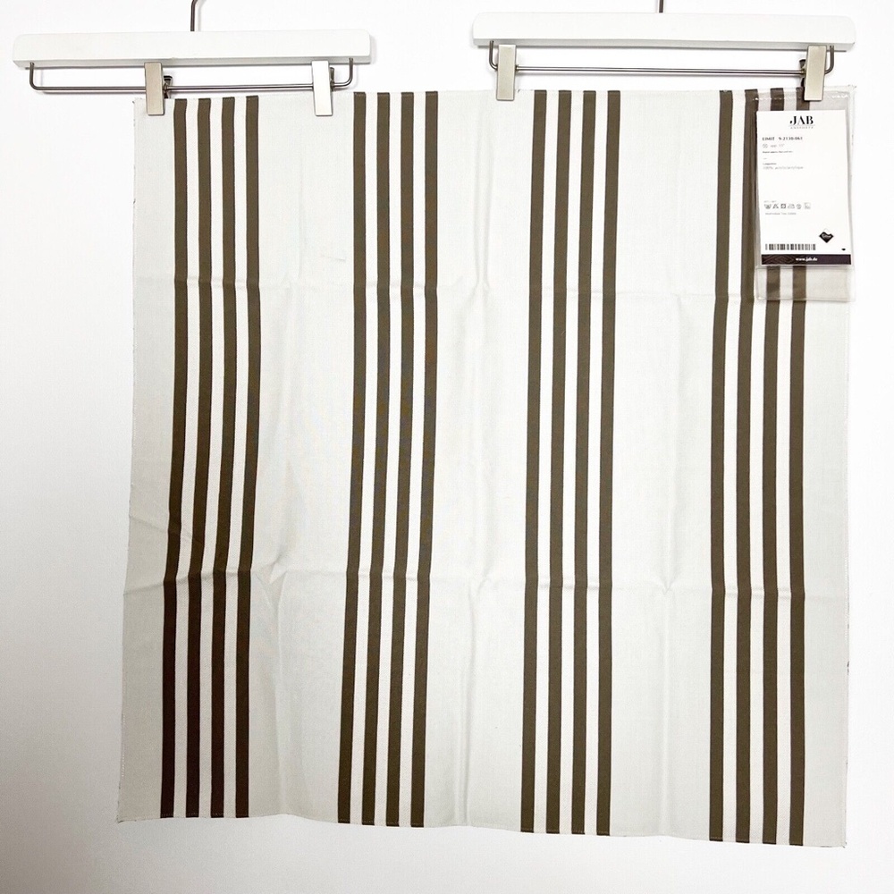 JAB Anstoetz Fabric Green White New 27" x 27" Made in Italy UV Stain resistant - Picture 2 of 4